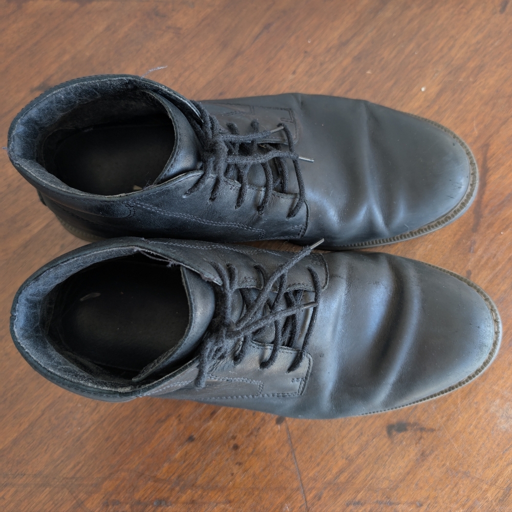 Sorel Men's 9‎ Black Leather Lace Up Fall Ankle Boots - Picture 7 of 8